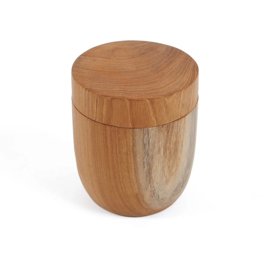Bazar Bizar Teakhouten Voorraadpot Teak Root Naturel Ø8 x H9,5 cm