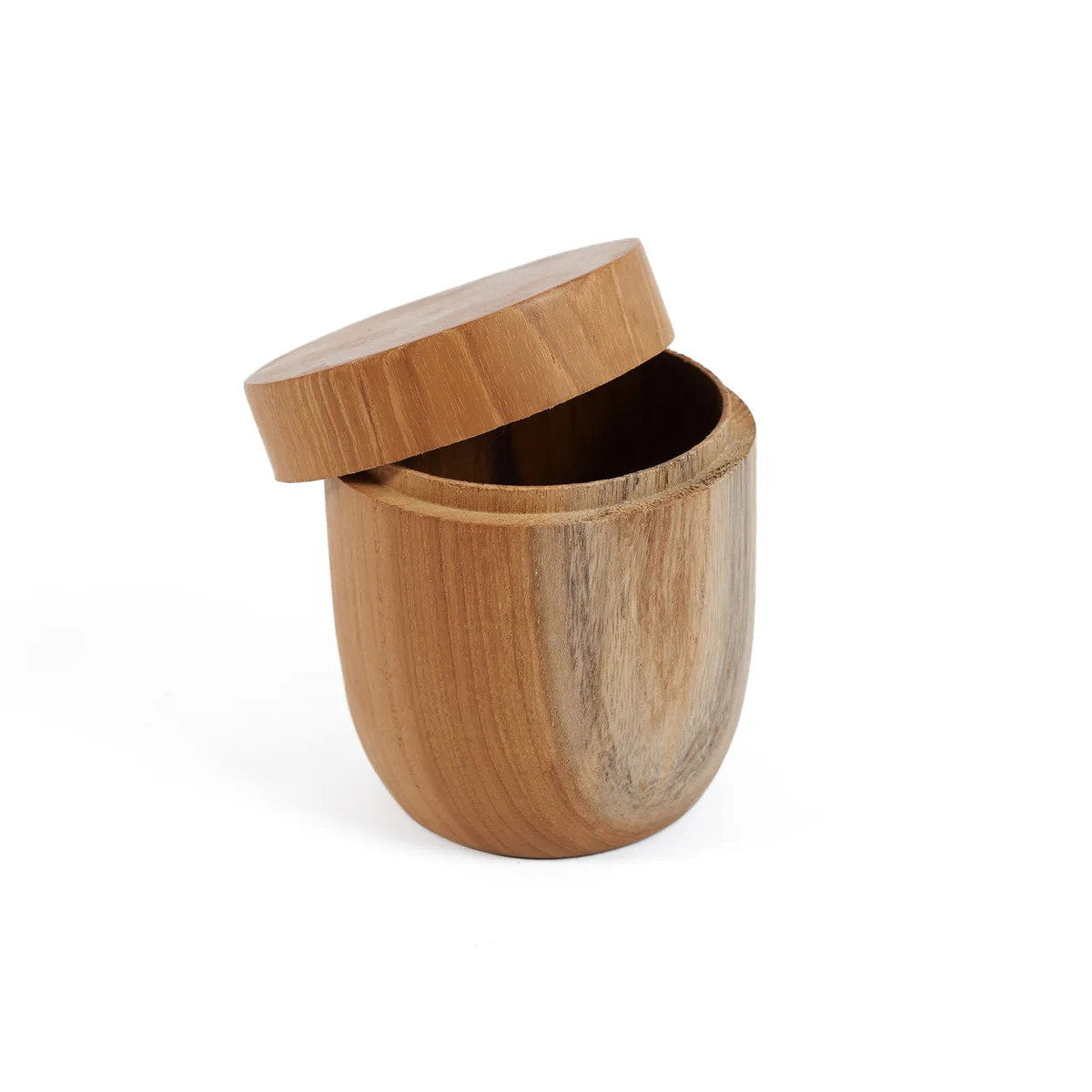 Bazar Bizar Teakhouten Voorraadpot Teak Root Naturel Ø8 x H9,5 cm