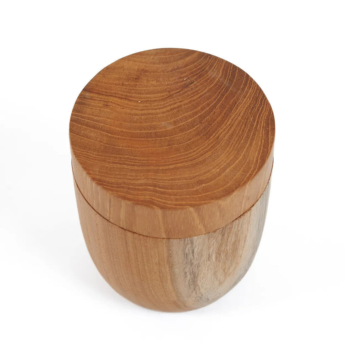 Bazar Bizar Teakhouten Voorraadpot Teak Root Naturel Ø8 x H9,5 cm
