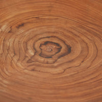 Bazar Bizar Plat de service En Bois de Teck Teak Root Organic Plate Naturel Ø25 x H3 cm