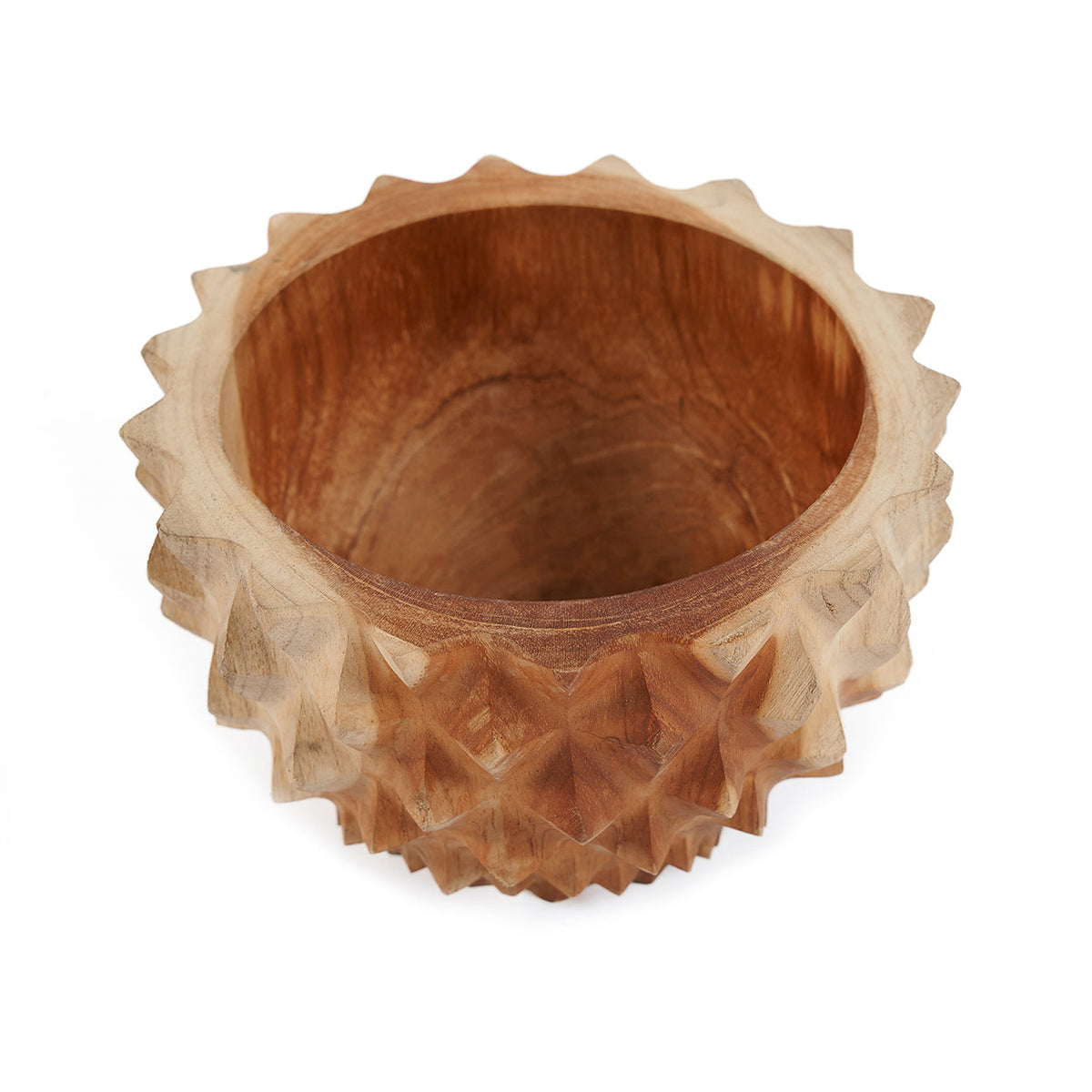 Bazar Bizar Teakhouten Schaal Teak Root Durian Bowl Naturel Ø15 x H8 cm