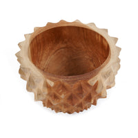 Bazar Bizar Plat de service En Bois de Teck Teak Root Durian Bowl Naturel Ø15 x H8 cm