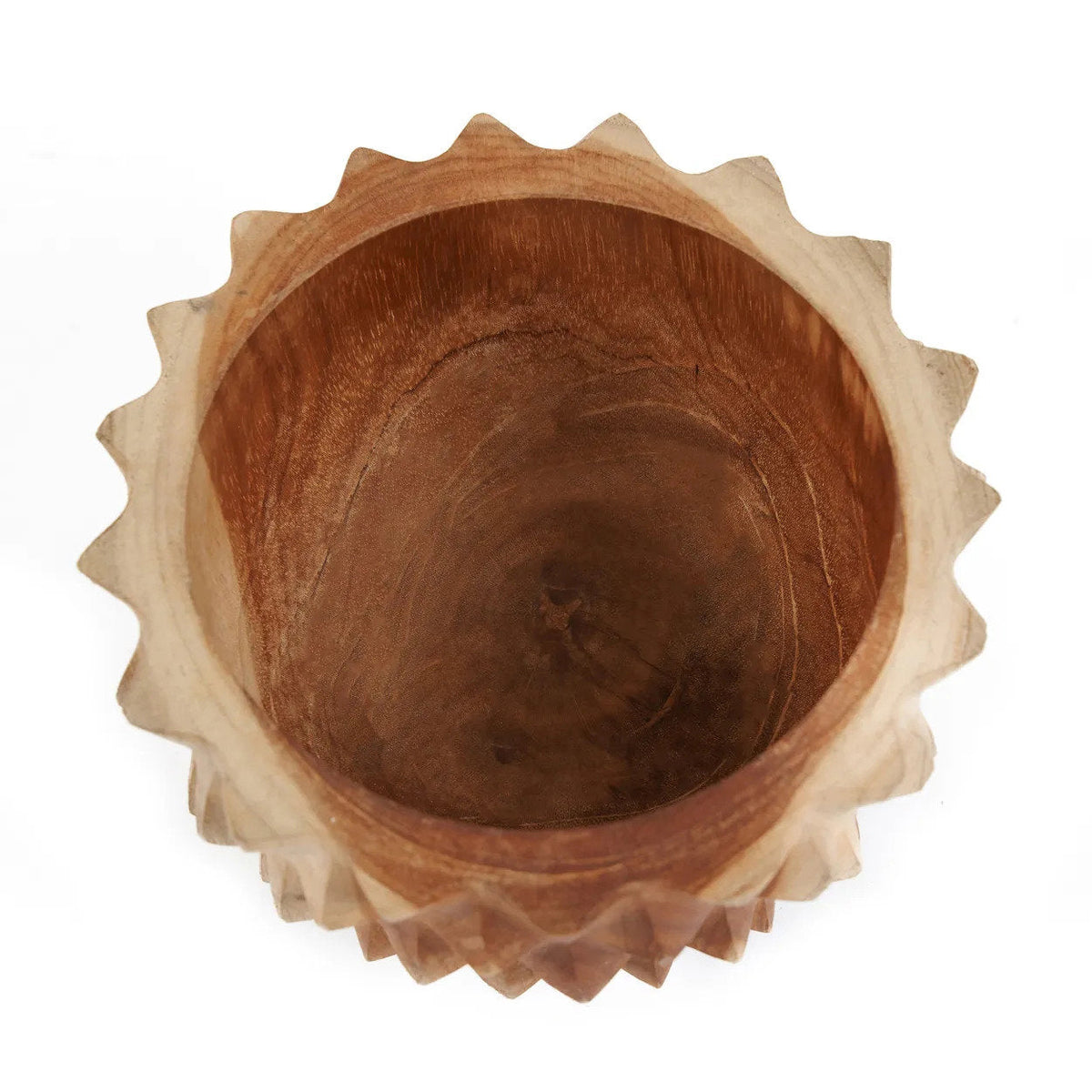 Bazar Bizar Teakhouten Schaal Teak Root Durian Bowl Naturel Ø15 x H8 cm