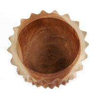 Bazar Bizar Plat de service En Bois de Teck Teak Root Durian Bowl Naturel Ø15 x H8 cm