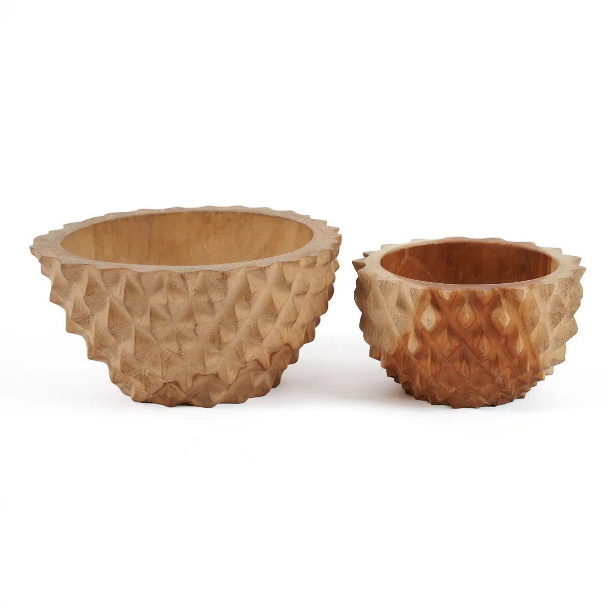 Bazar Bizar Teakhouten Schaal Teak Root Durian Bowl Naturel Ø20 x H10 cm