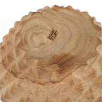 Bazar Bizar Plat de service En Bois de Teck Teak Root Durian Bowl Naturel Ø20 x H10 cm