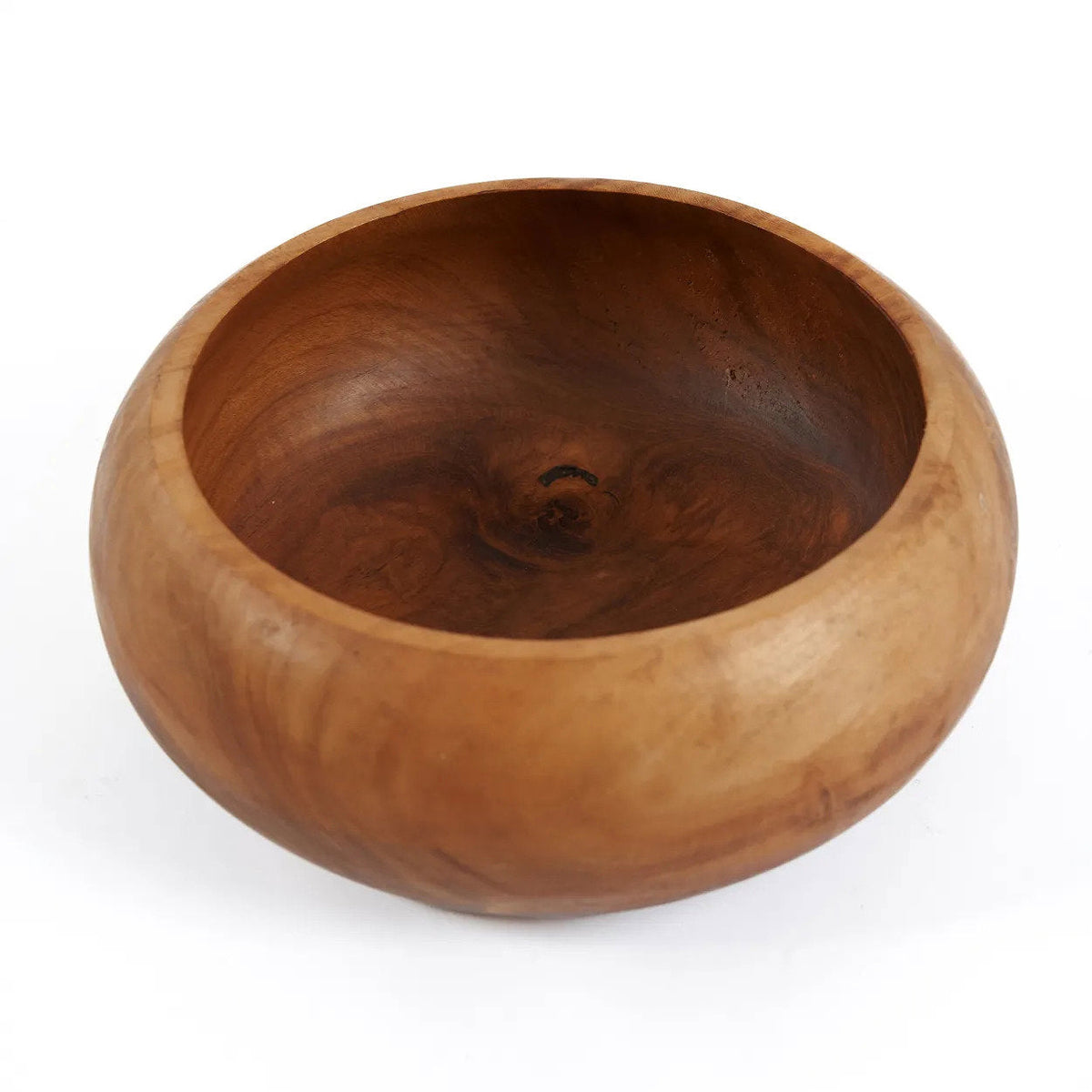 Bazar Bizar Teakhouten Schaal Teak Root Fruit Bowl Naturel Ø20 x H8 cm