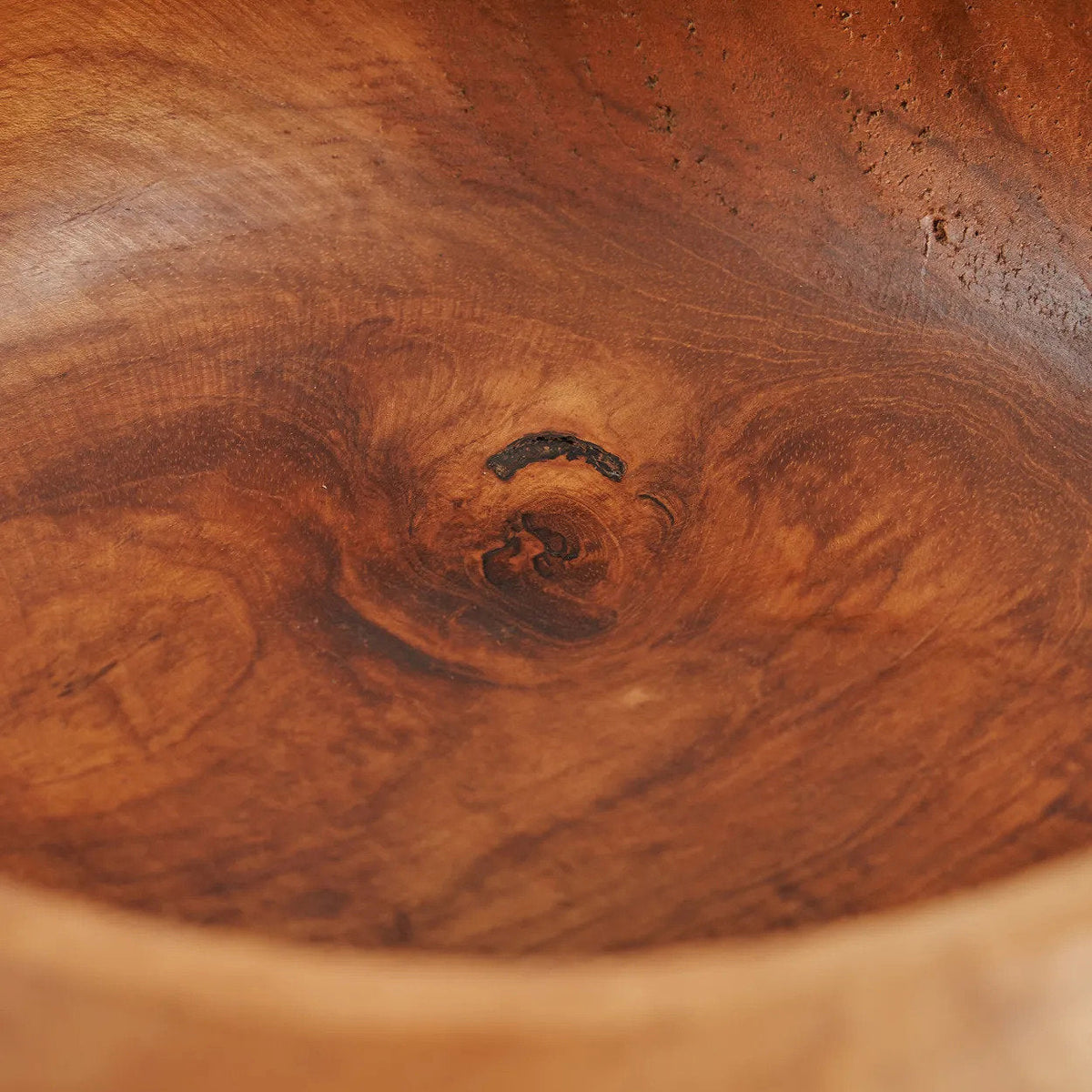 Bazar Bizar Teakhouten Schaal Teak Root Fruit Bowl Naturel Ø20 x H8 cm