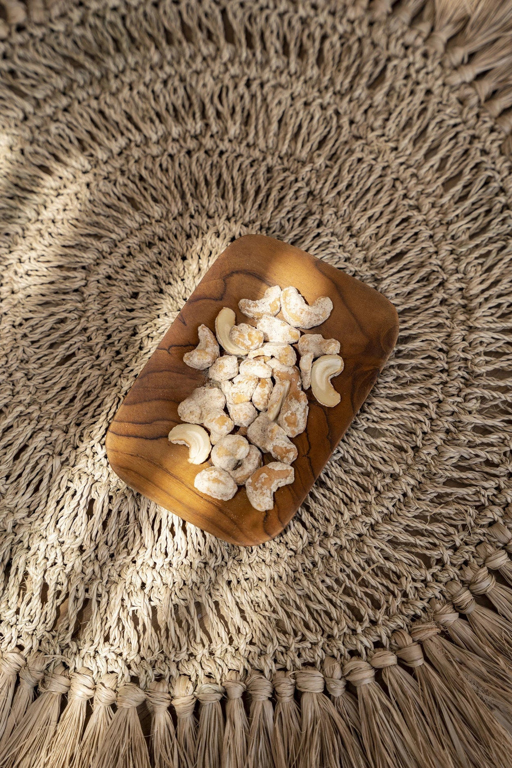 Bazar Bizar Plat de service En Bois de Teck Teak Root Side Dish Naturel 13 x 9 cm