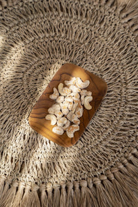 Bazar Bizar Plat de service En Bois de Teck Teak Root Side Dish Naturel 13 x 9 cm