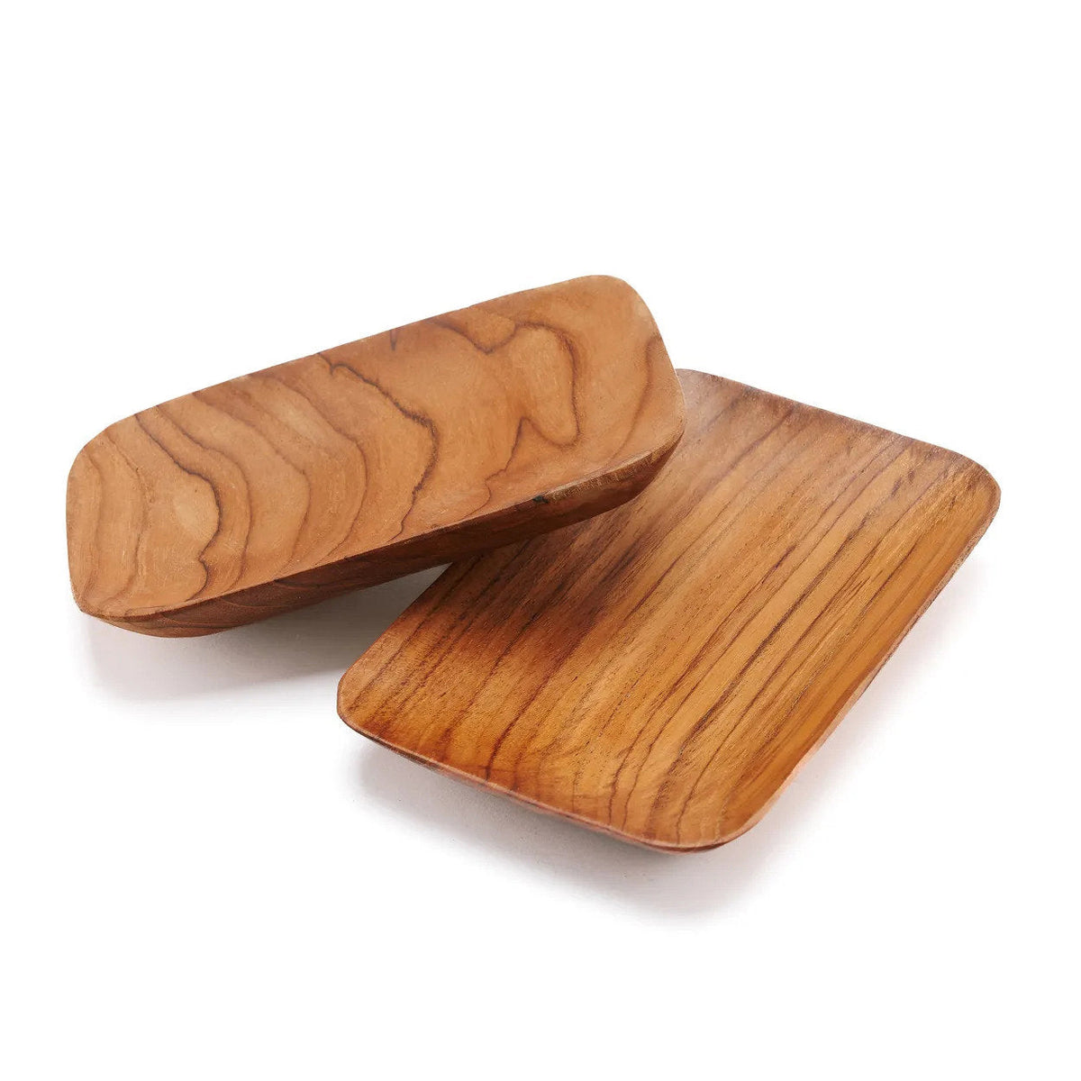 Bazar Bizar Teakhouten Schaal Teak Root Side Dish Naturel 13 x 9 cm