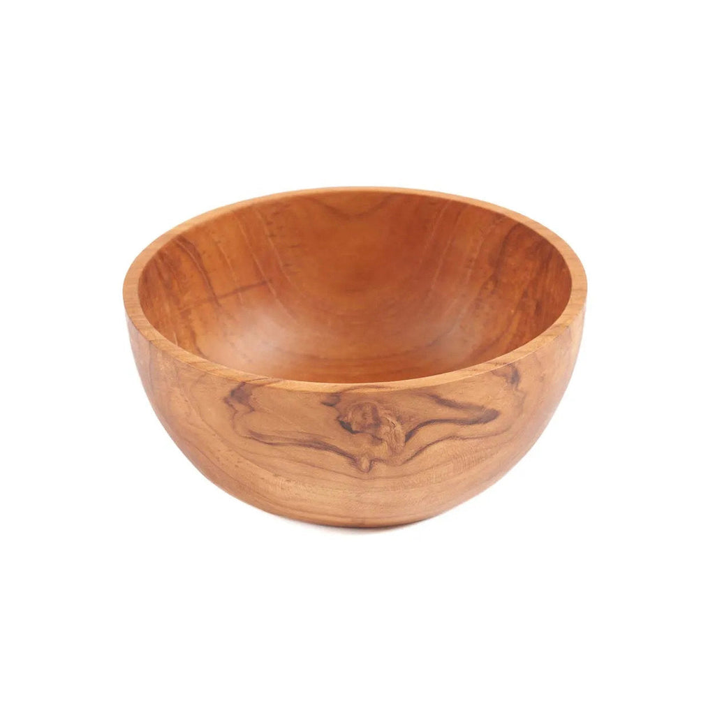 Bazar Bizar Teakhouten Schaal French Fries Snack Bowl Naturel Ø16 x H7 cm