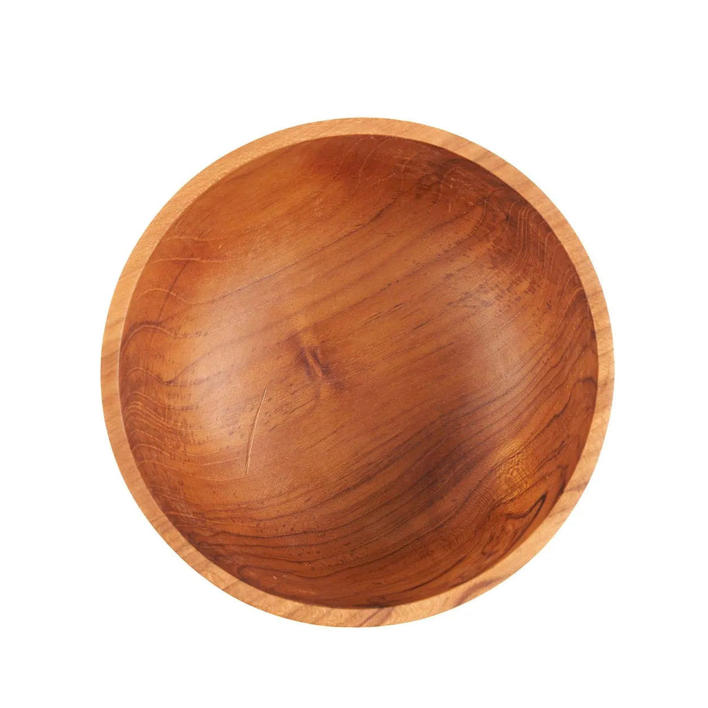Bazar Bizar Teakhouten Schaal French Fries Snack Bowl Naturel Ø16 x H7 cm