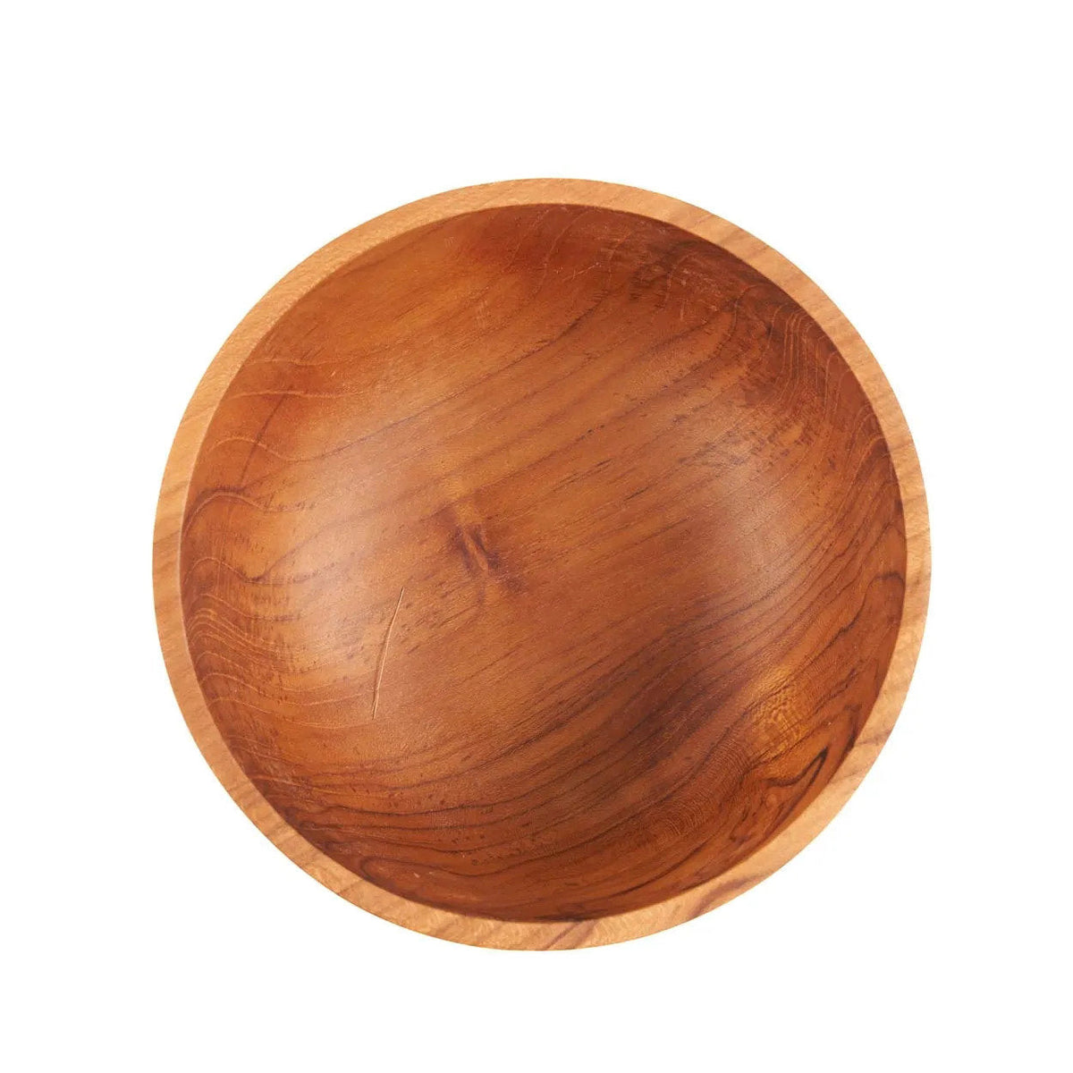 Bazar Bizar Teakhouten Schaal French Fries Snack Bowl Naturel Ø16 x H7 cm
