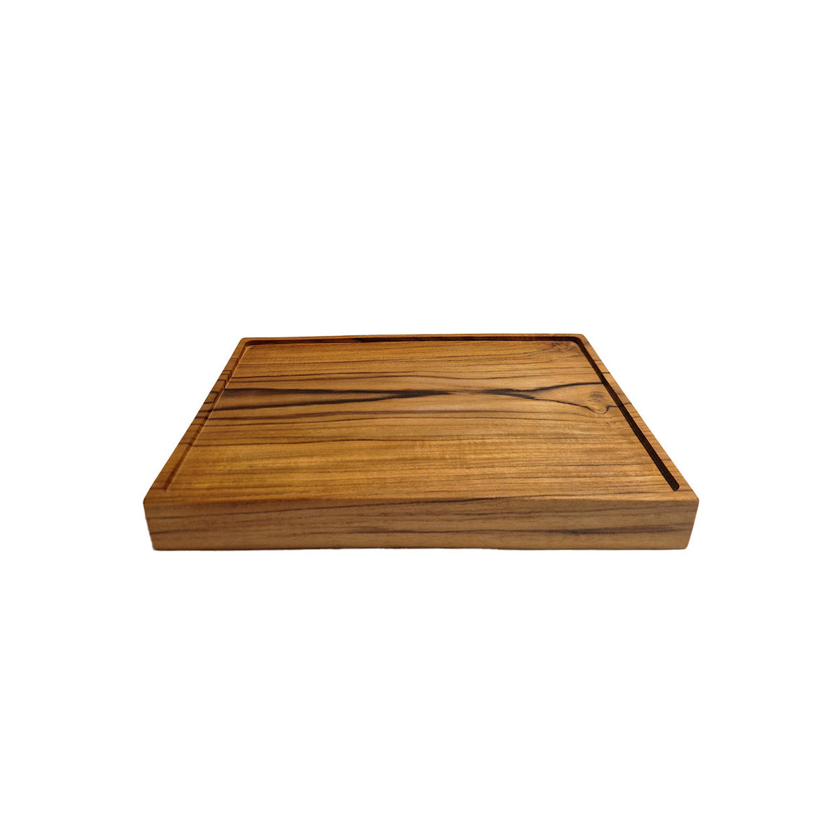 Bazar Bizar Teakhouten Schaal Serving Plate Naturel 35 x 25 cm