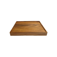 Bazar Bizar Plat de service En Bois de Teck Serving Plate Naturel 35 x 25 cm