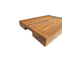 Bazar Bizar Plat de service En Bois de Teck Serving Plate Naturel 35 x 25 cm