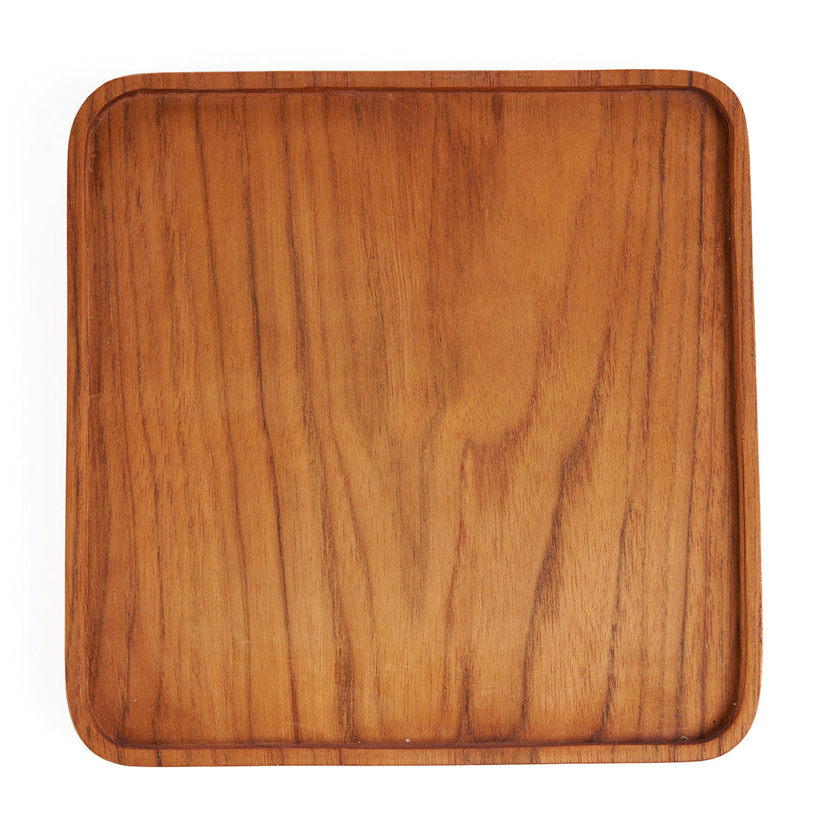 Bazar Bizar Teakhouten Schaal Square Plate Naturel 20 x 20 cm