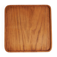 Bazar Bizar Teakhouten Schaal Square Plate Naturel 20 x 20 cm