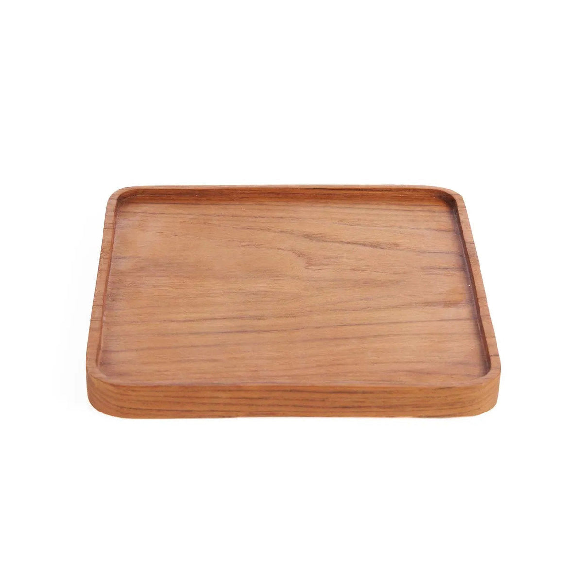 Bazar Bizar Teakhouten Schaal Square Plate Naturel 20 x 20 cm