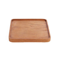 Bazar Bizar Teakhouten Schaal Square Plate Naturel 20 x 20 cm