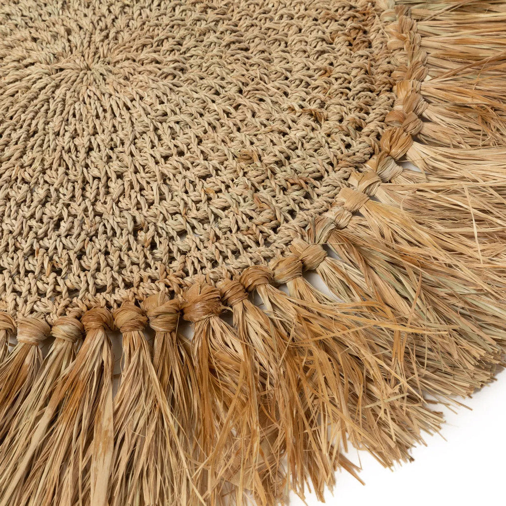 Bazar Bizar Raffia Placemat Crochet Naturel Ø45 cm
