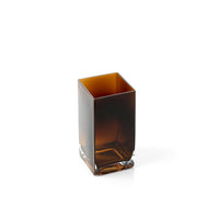 Bazar Bizar Gerecycleerde Glazen Vaas Cuboid Amber Ø10 x H20 cm