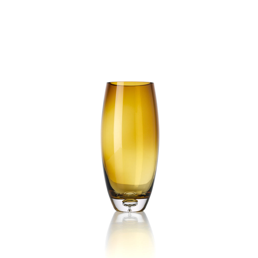 Bazar Bizar Vase en Verre Recyclé Honey Glow Brun Doré Ø12 x H25 cm