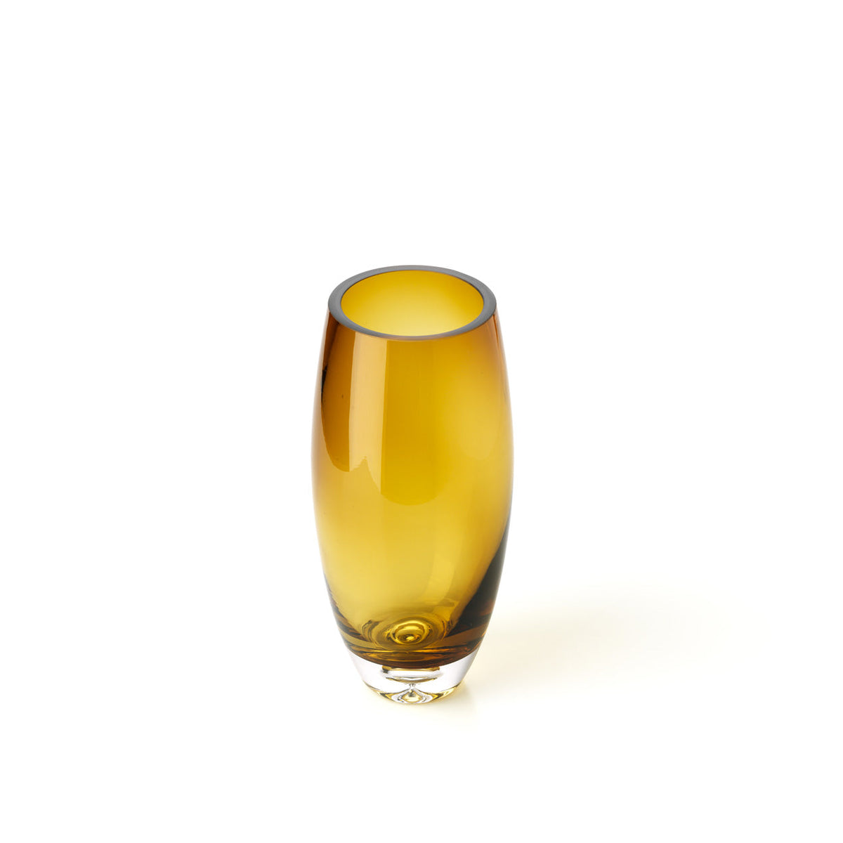Bazar Bizar Vase en Verre Recyclé Honey Glow Brun Doré Ø12 x H25 cm