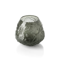 Bazar Bizar Gerecycleerde Glazen Vaas Earth Crater Zwart Ø26 x H24 cm