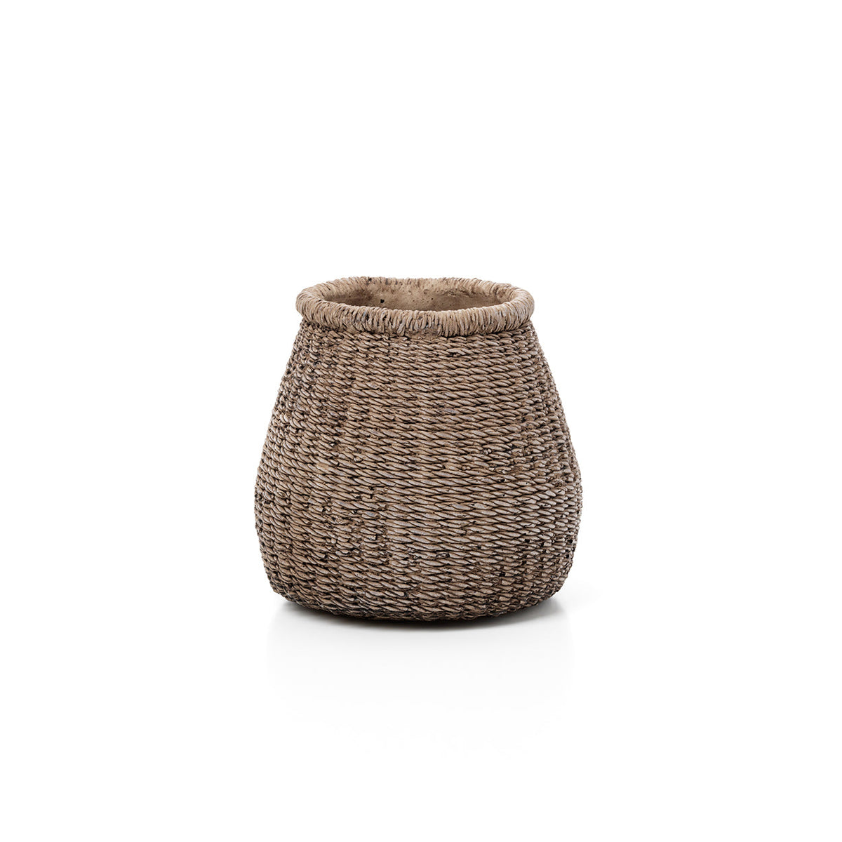 Bazar Bizar Betonnen Plantenpot Faux-Puff Bruin 17 x 16 x 16 cm