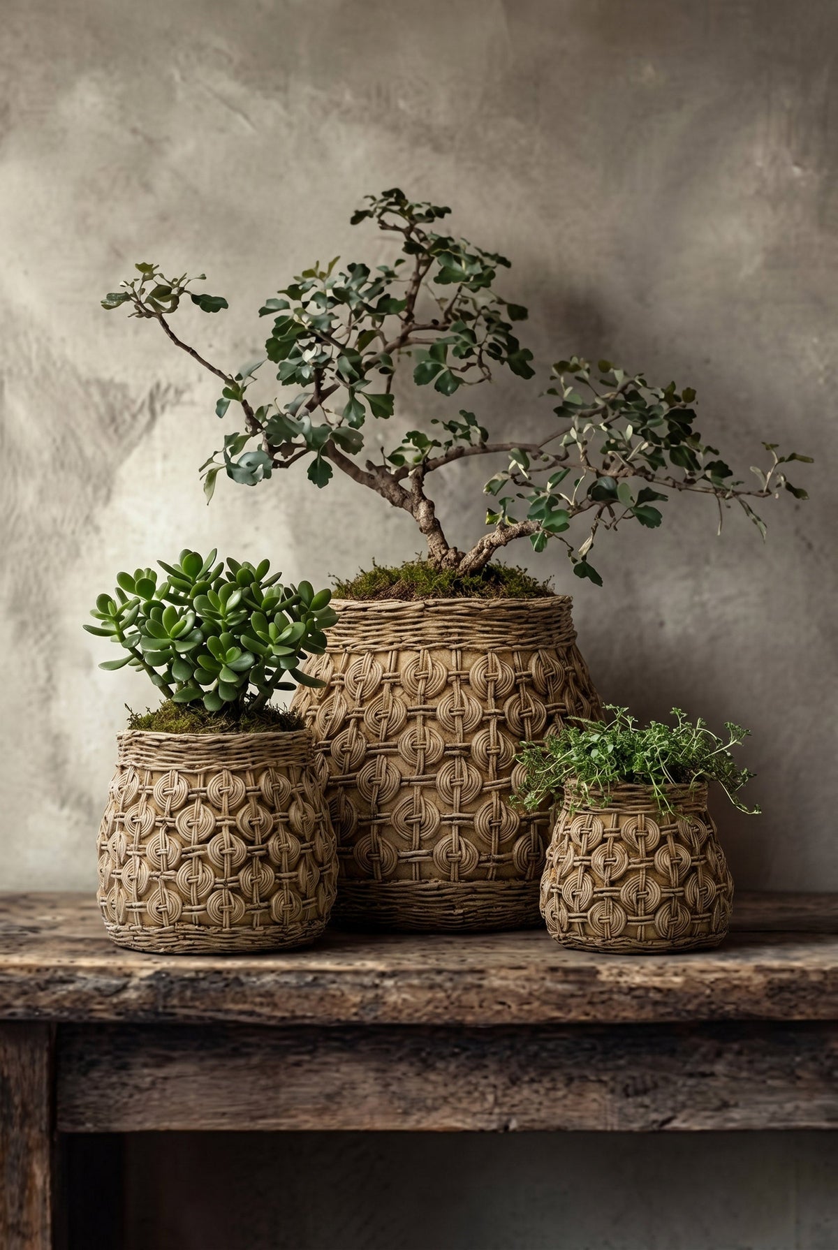 Bazar Bizar Betonnen Plantenpot Knot Naturel Ø23 x H20,2 cm