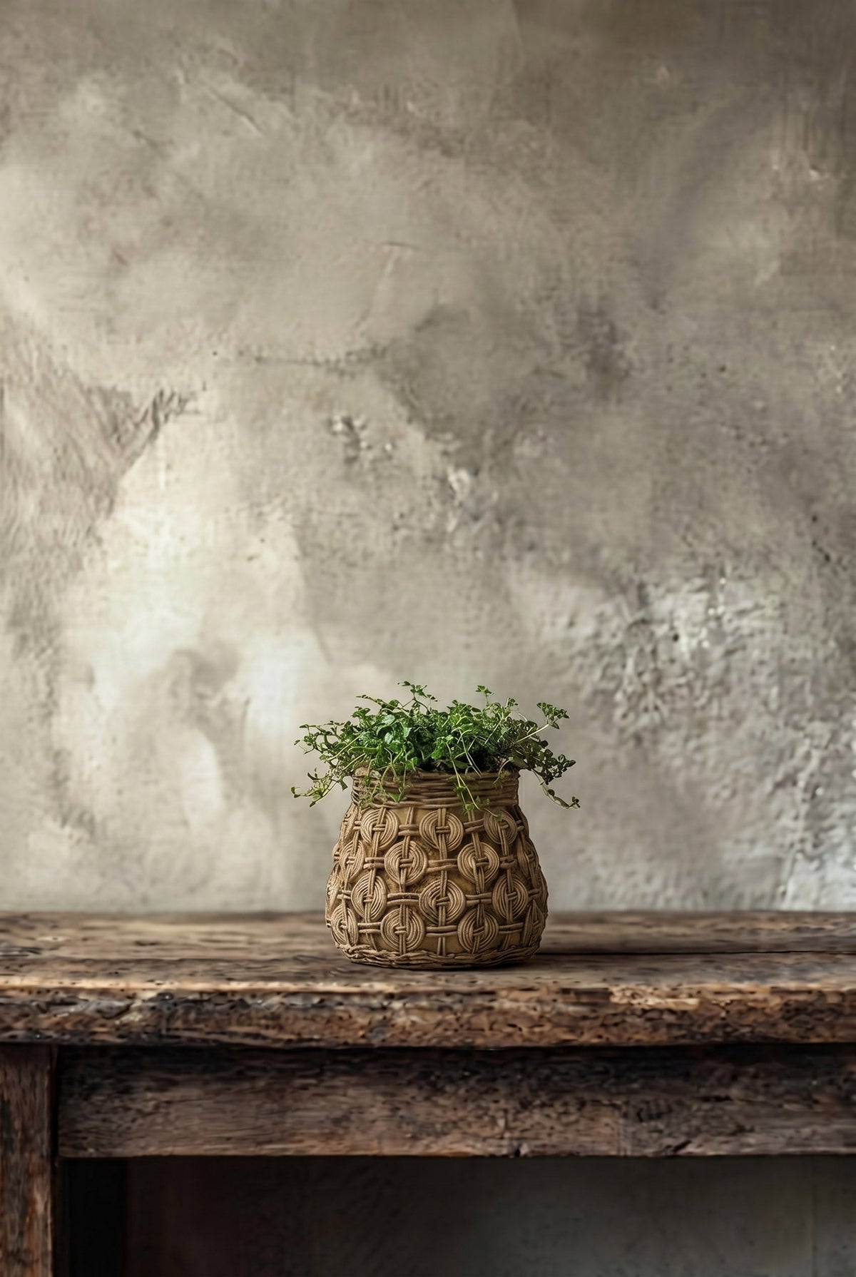 Bazar Bizar Betonnen Plantenpot Knot Naturel Ø18 x H15,5 cm