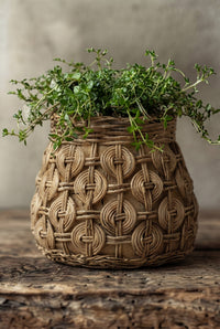 Bazar Bizar Betonnen Plantenpot Knot Naturel Ø18 x H15,5 cm