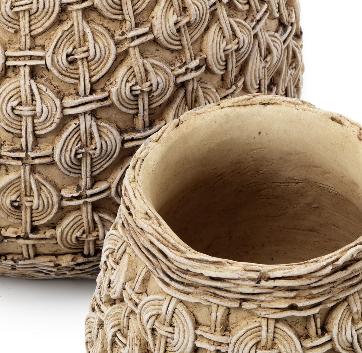 Bazar Bizar Betonnen Plantenpot Knot Naturel Ø28,3 x H25 cm