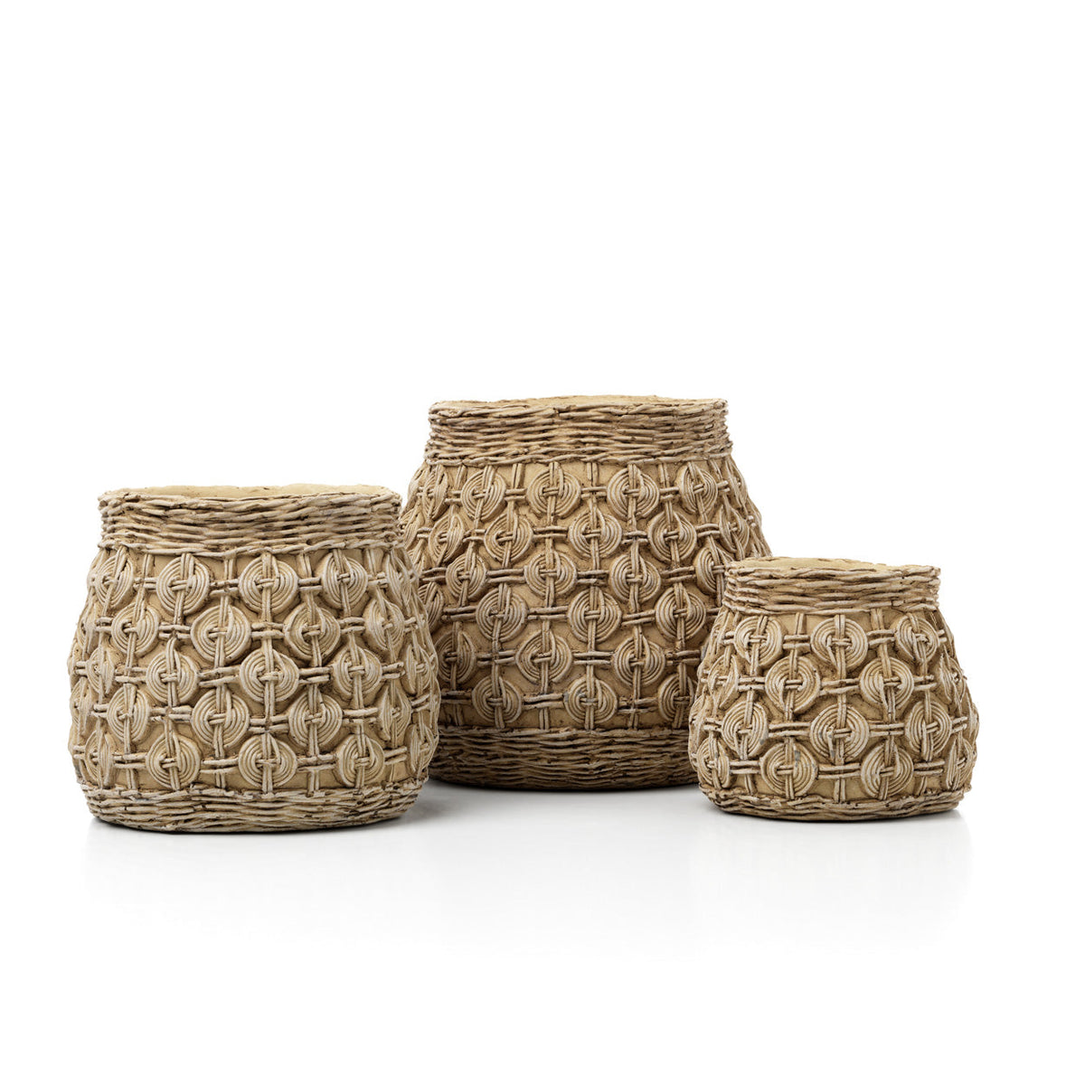 Bazar Bizar Betonnen Plantenpot Knot Naturel Ø28,3 x H25 cm