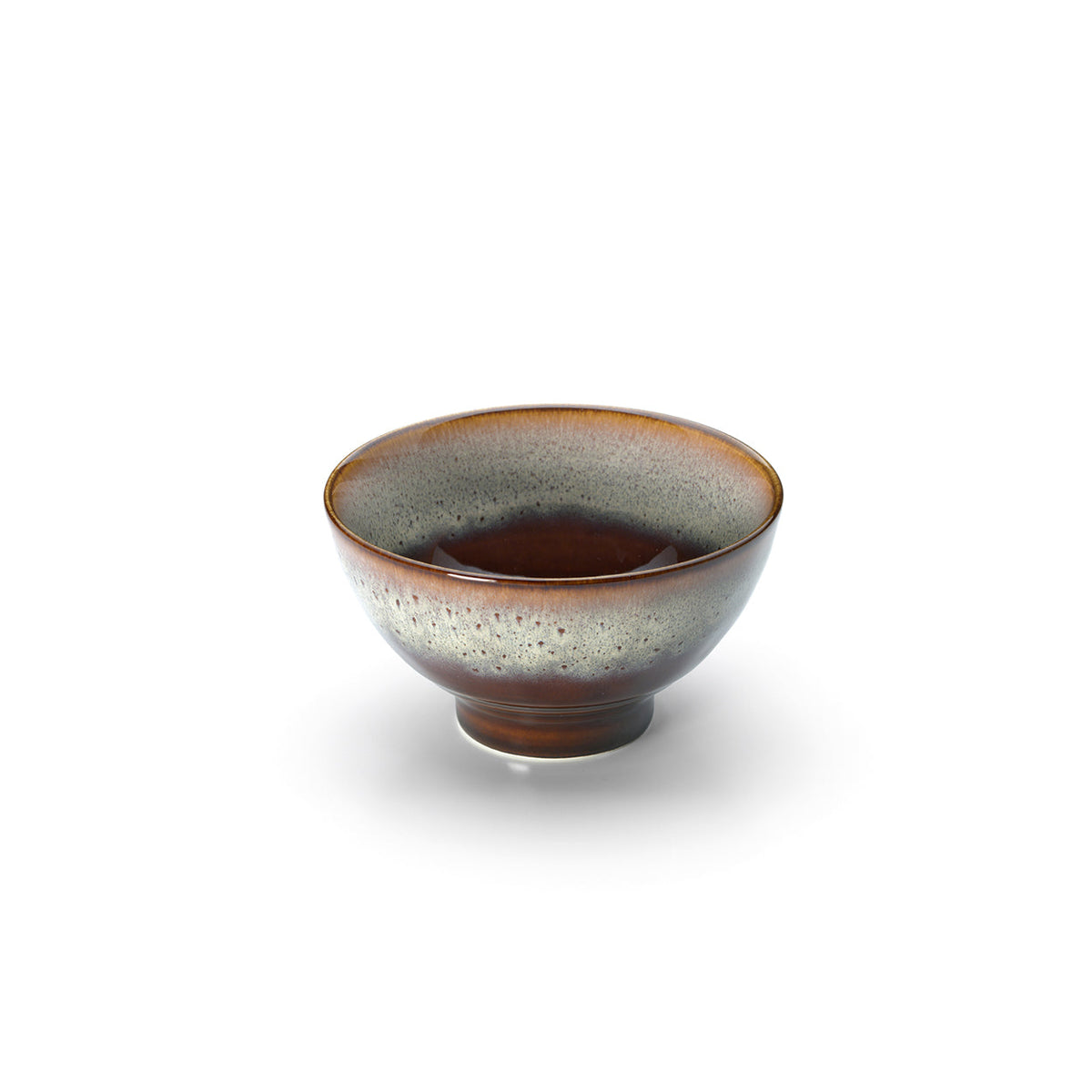 Bazar Bizar Keramische Schaal Smoked Horizon Bruin/Grijs Ø11,7 x H6,5 cm