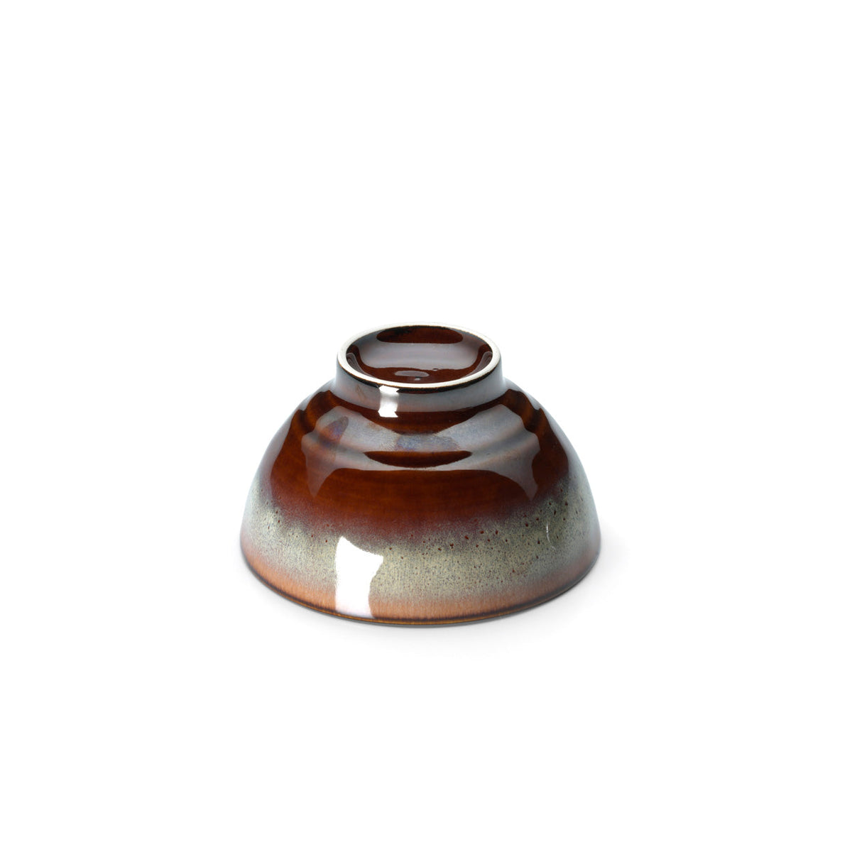 Bazar Bizar Keramische Schaal Smoked Horizon Bruin/Grijs Ø11,7 x H6,5 cm