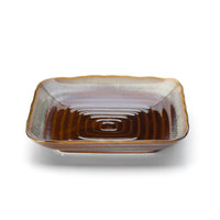 Bazar Bizar Keramische Schaal Smoked Horizon Bruin/Grijs 21 x 21 cm