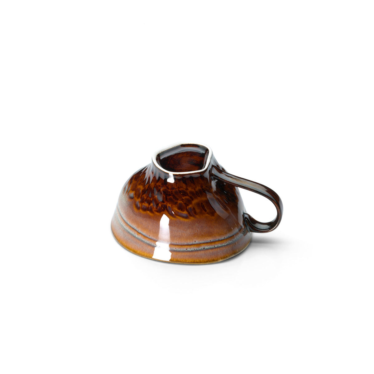 Bazar Bizar Keramische Mok Smoked Horizon Bruin/Grijs 13,5 x 11 x 6,2 cm