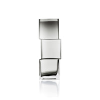 Bazar Bizar Vase en Verre Recyclé Rummikub Gris Foncé 11 x 11 x 30 cm