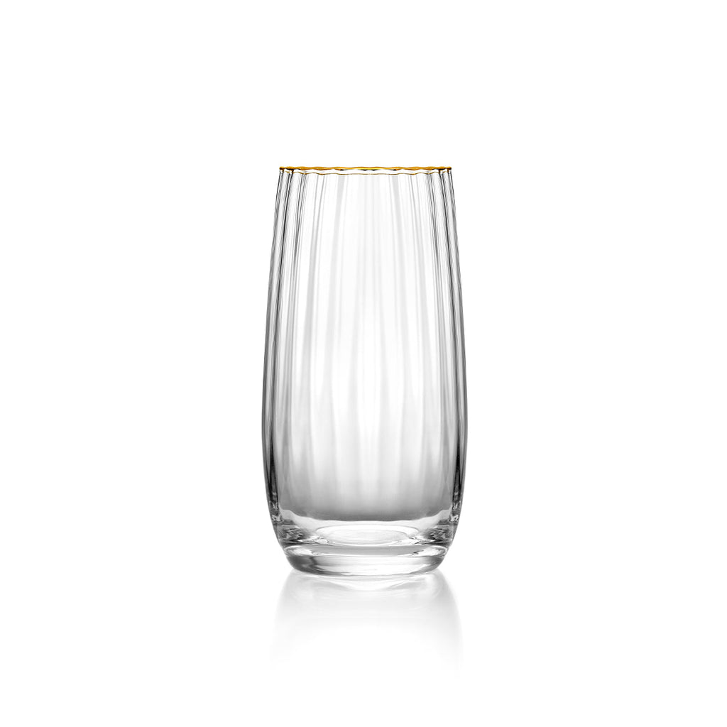 Bazar Bizar Glas Golden Sip Naturel/Goud Ø7,7 x H15 cm