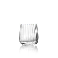 Bazar Bizar Glas Rim Naturel/Goud Ø9,2 x H10 cm