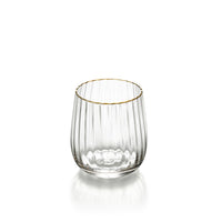 Bazar Bizar Glas Rim Naturel/Goud Ø9,2 x H10 cm