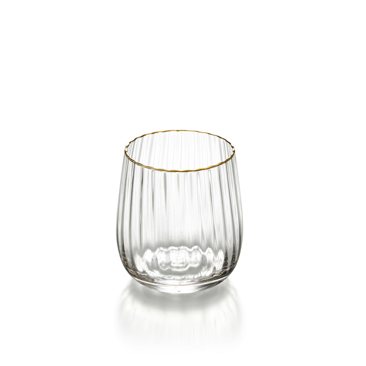 Bazar Bizar Glas Rim Naturel/Goud Ø9,2 x H10 cm