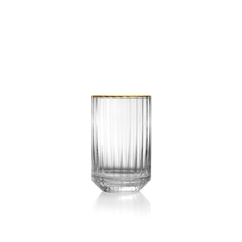 Bazar Bizar Glas Golden Sip Naturel/Goud Ø6,7 x H10,8 cm