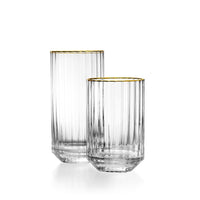 Bazar Bizar Glas Golden Sip Naturel/Goud Ø6,7 x H10,8 cm