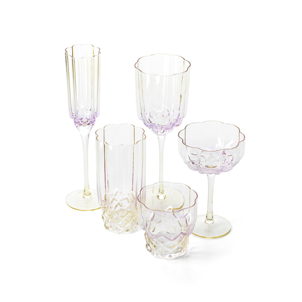 Bazar Bizar Glas Pink Blush Naturel/Roze Ø7,5 x H26,5 cm