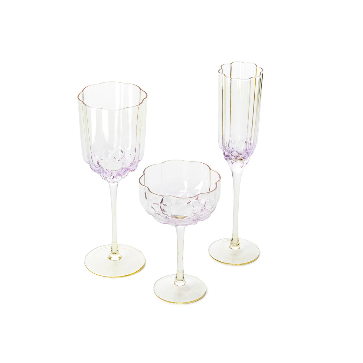 Bazar Bizar Glas Pink Blush Naturel/Roze Ø7,5 x H26,5 cm