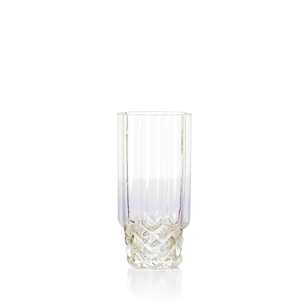 Bazar Bizar Glas Pink Blush Naturel/Roze Ø7,6 x H16 cm